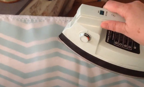 how to iron velvet curtains
