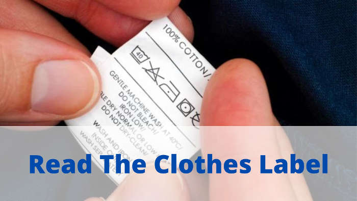 Check The Clothes Label