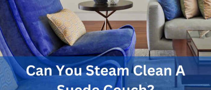 can you steam clean a suede couch