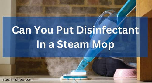 can you put disinfectant in a steam mop